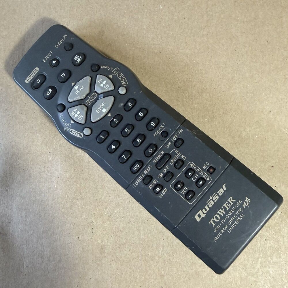 Genuine Quasar LSSQ0205 Tower Program Director Universal Remote Tested